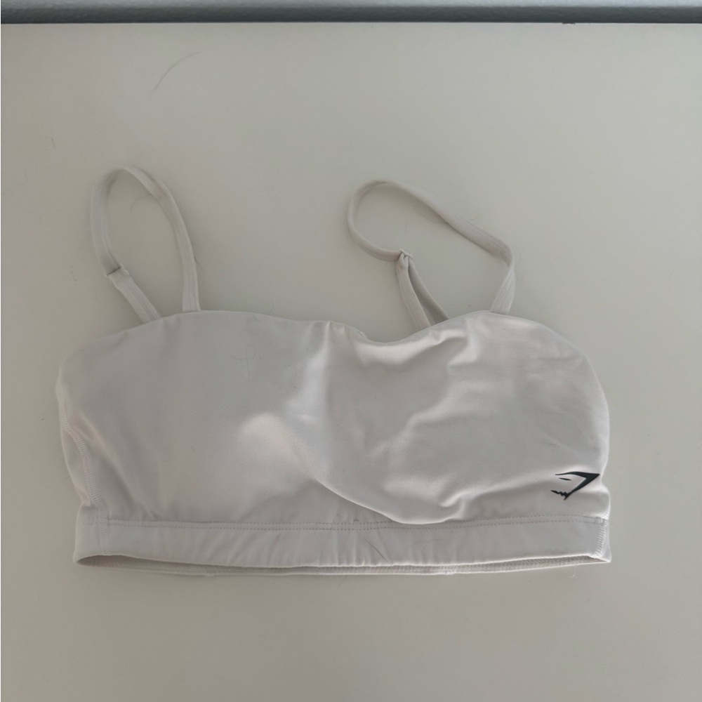 Gymshark White Bandeau Bralette